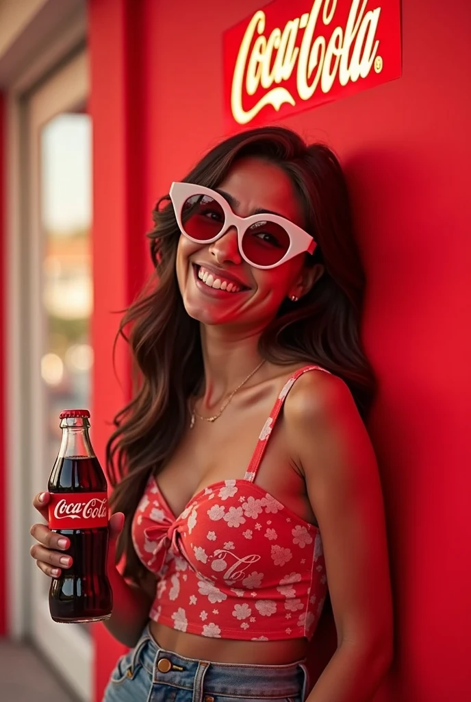 woman in red bikini drinking a drink on the beach, com um canudo, segurando uma bebida, beber uma garrafa de coca-cola, beber, menina bebe energia monstro, drinking a strawberry iced latte, Mulher de 30 anos de Cuba, topless, 🍸🍋, with apple, com uma bebida, muita sede, coquetel de bebida, Meio rosa