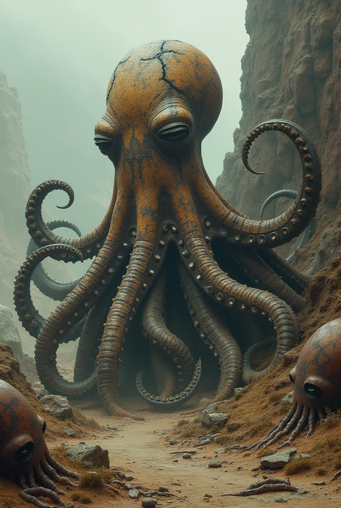 A Martian with tentacles
