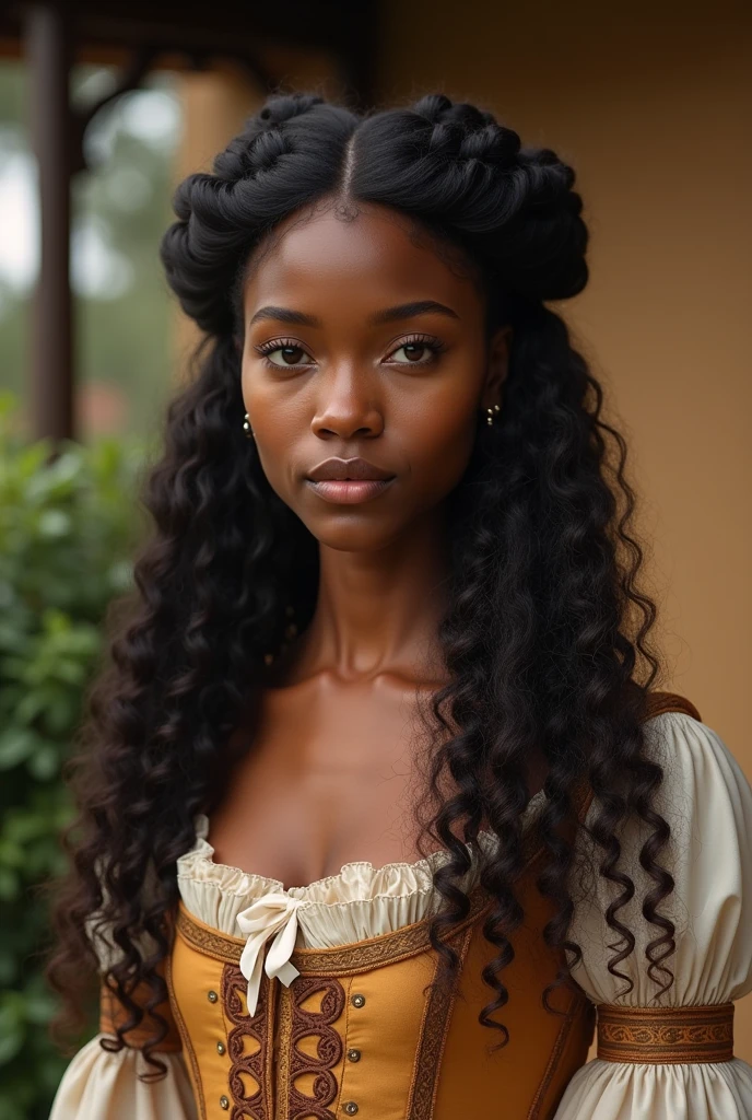 African Goddess, 1girl, she has a jiggly fat round belly, voluptuous body, RAW, Analog, Nikon Z 85mm, Award Winning Glamor Photo, ((Best Quality)), ((Masterpiece)), ((Realistic)), 18th Century, Vintage Image, Gorgeous Dressed French Girl, See Through Lace Dress and Corset Yi, 21 years old, hazel eyes, innocent , petals in the air, freckles, intricate detail, very detailed, sharp focus, digital render, professional, 4k, artstation, artgerm, spring blossoms, divine light, hand model, attractive blue eyes, exquisite, innocent, high resolution, detailed facial features, high detail, sharp focus, smooth, aesthetic, very detailed, photo_\(ultra\), realistic, realistic, postprocessing, maximum detail, roughness, real life, hyper realistic, photorealistic, photography, 8k uhd, photography, SEMI-SILHOUETTE light, russian face, octane rendering,