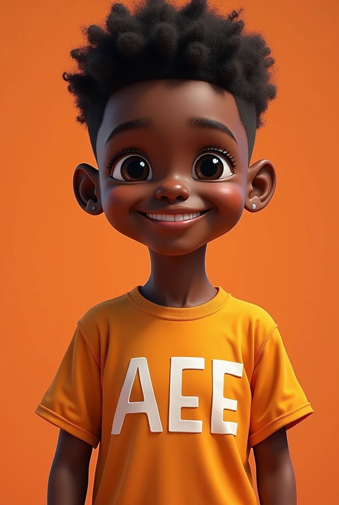 Generate an image of a child (1 year), with a name "Ayman" written
Write the word "Ayman" in the image. The child should have a little black skin, with African hairs
The child should not laugh, he should should smile only