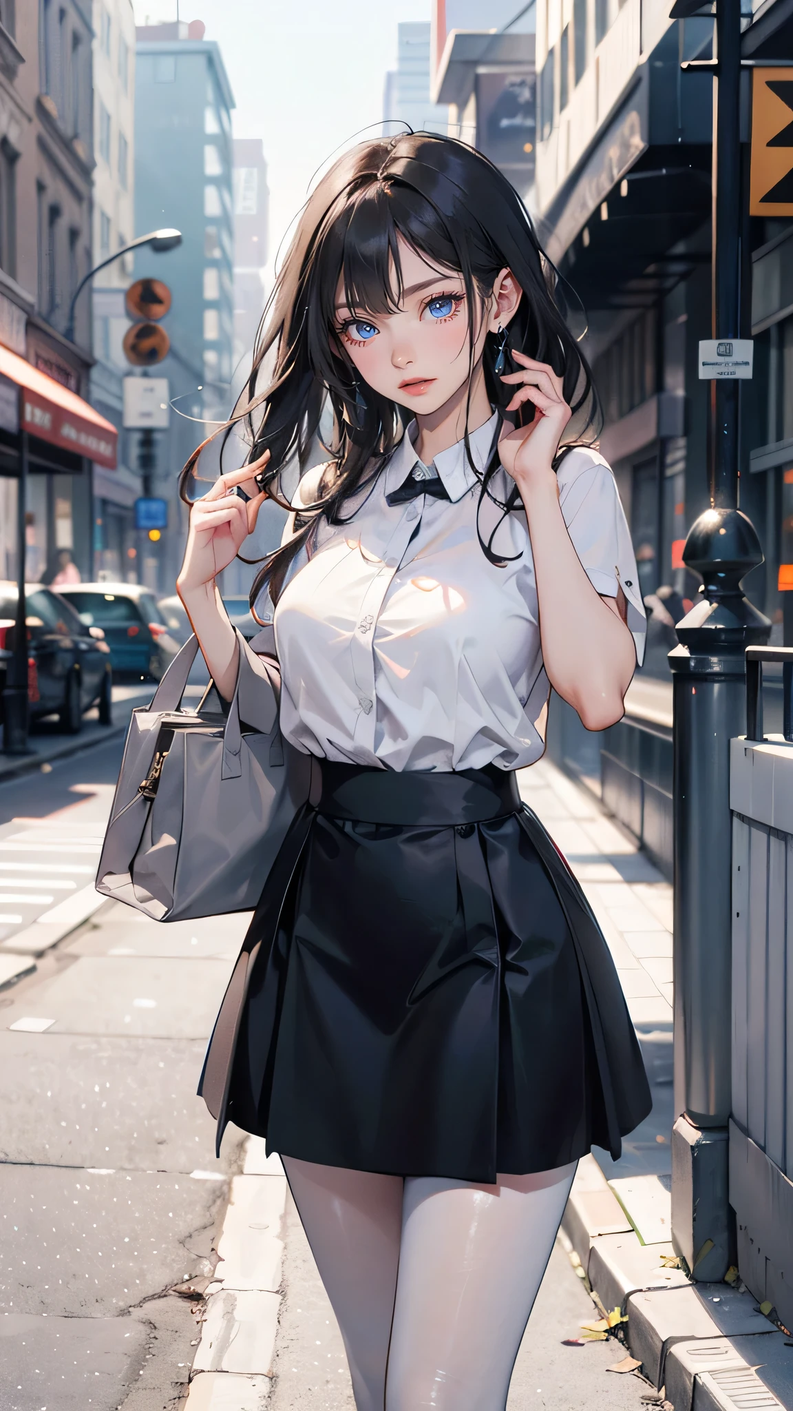 highest quality, detailed background, girl, ,Euro_street, random_wear,