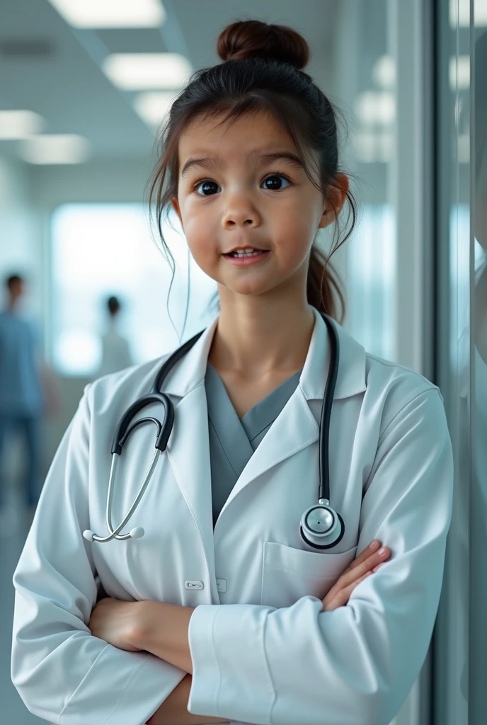 Disny Style Medical Professional Child Coloring Image