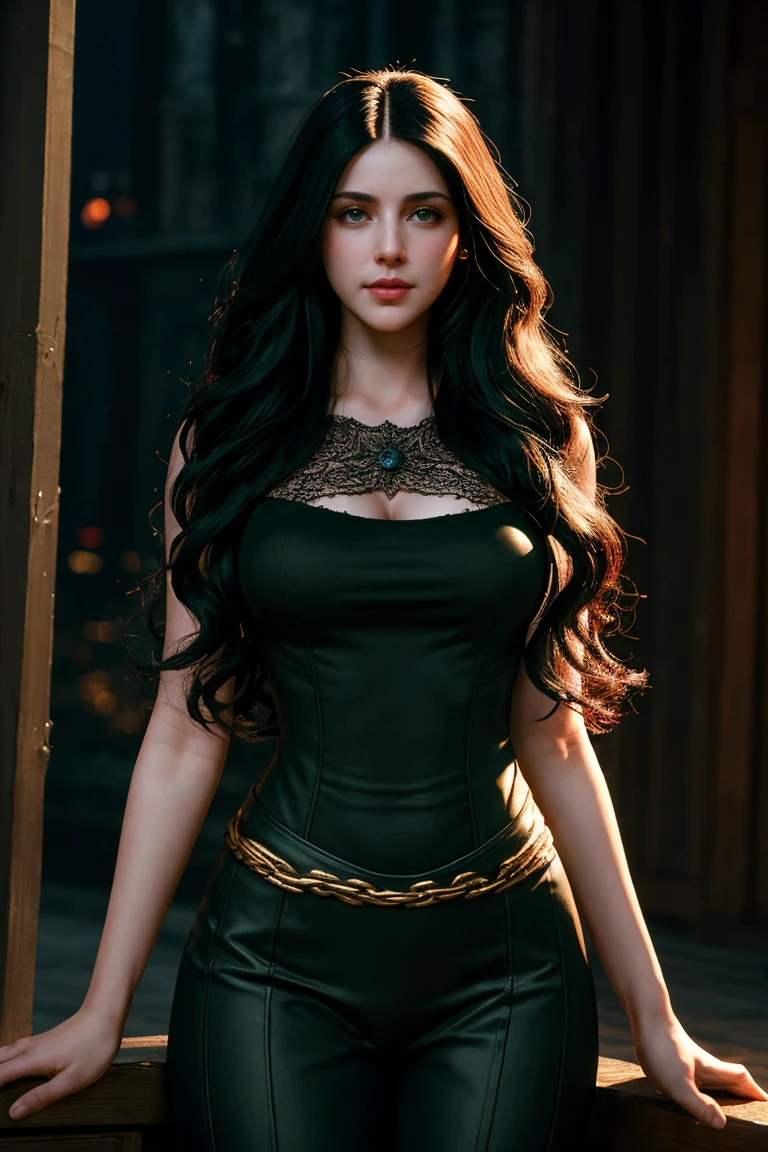 pretty girl, rogue, aristocrat, dark blobde hairs, high fantasy style, medieval style