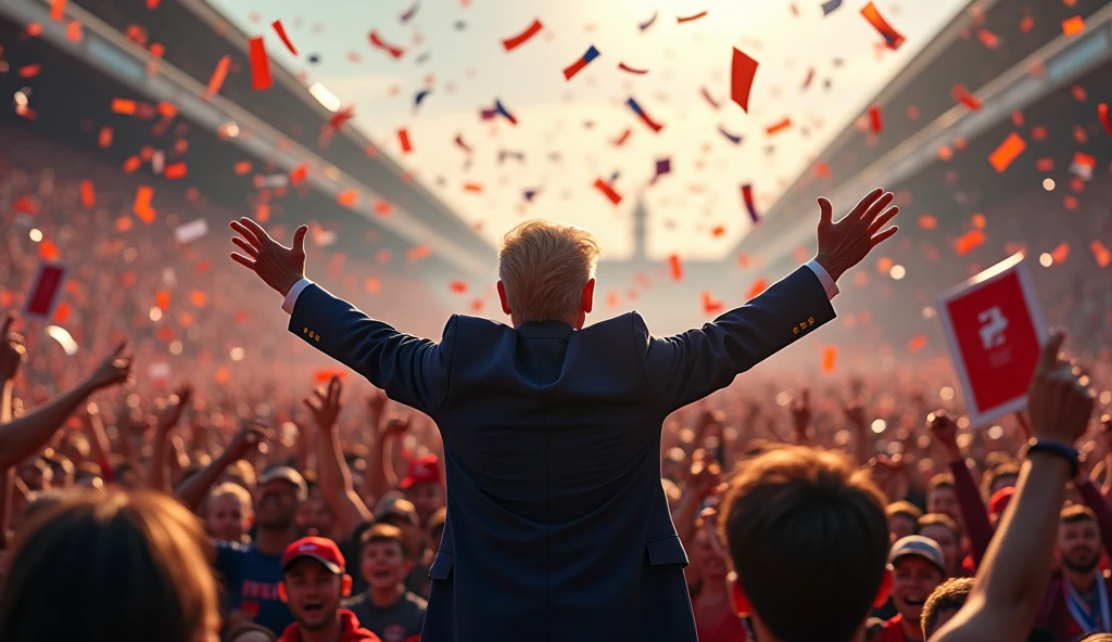 A man is speaking in front of a crowd, HD quality, High resolution, many people are watching