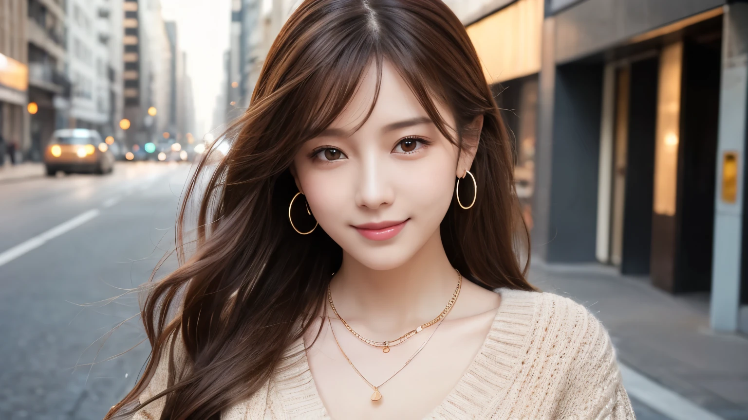Tabletop, highest quality, Photorealistic, In detail, High resolution, 8k wallpaper, Perfect dynamic composition, Beautiful fine details, Medium Hair, Big ample breasts, Random sexy poses,Close your chest、(Ultra tight no waist no waist khaki knitwear))、(Breast Swelling 1.2)、Laughter、Open your mouth、Resort scenery、23 years old、(Droopy Eyes 1.4)、Adult Beauty、Japanese