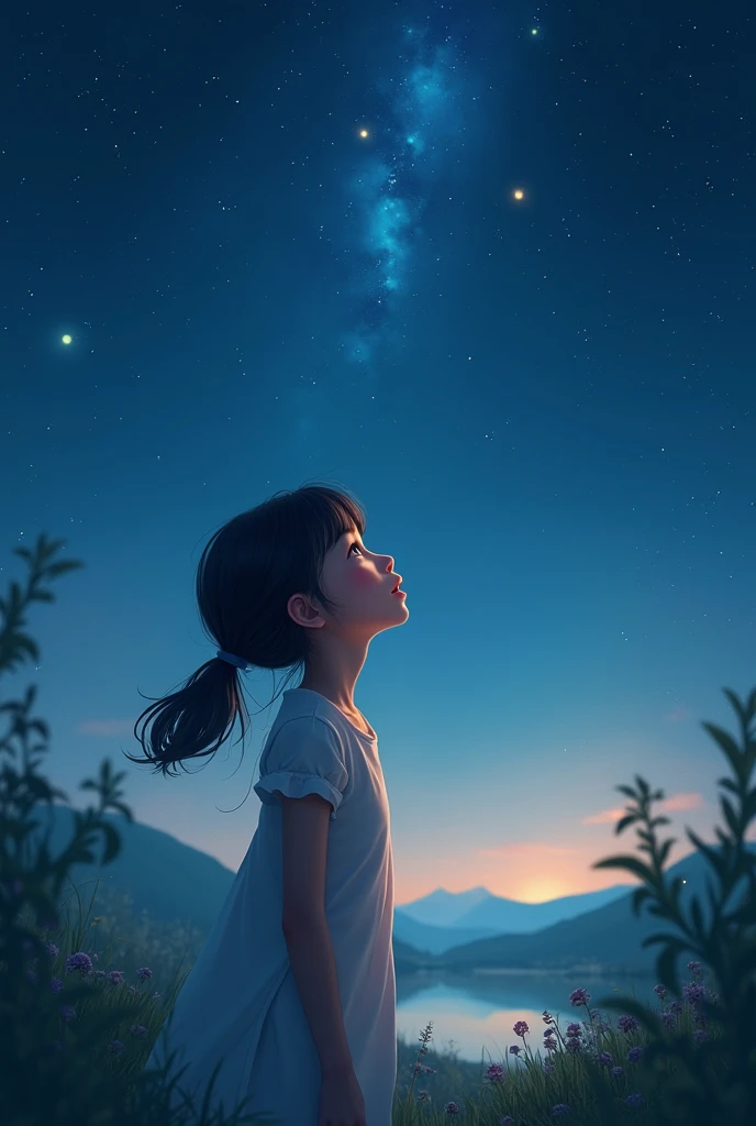 A 4-year-old girl staring intently at the infinity symbol

