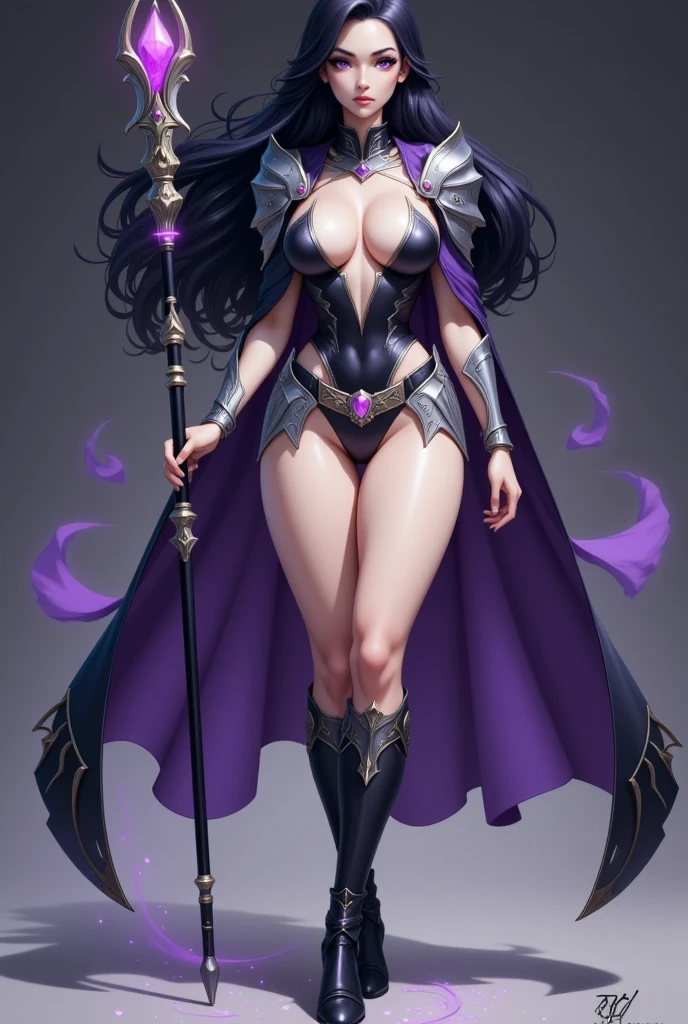 standing straight symmetrical, full body female drow elf slave wearing an adventurer outfit, black blindfolded, (very purple skin), lens flare, overexposure, bokeh, Masterpiece