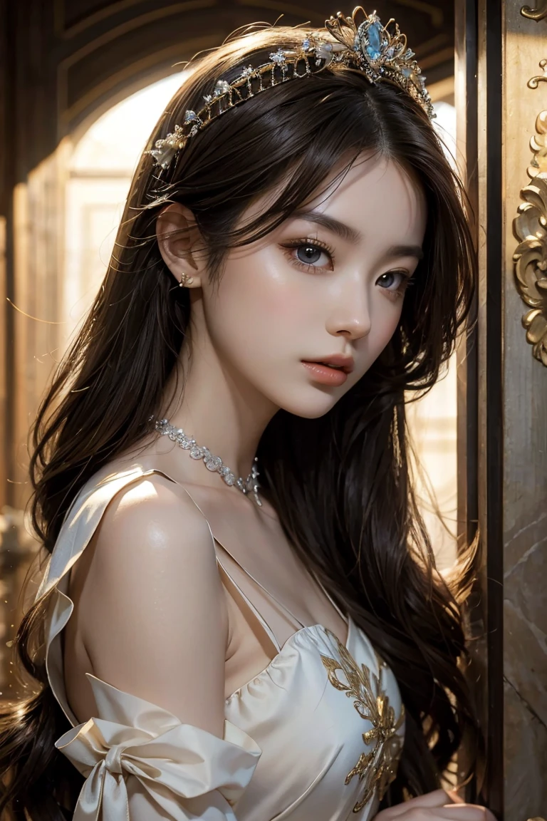 4K,((Highest quality)), ((masterpiece)) , BREAK,(((((((one girl))))))),(Gaunt:1.2),(detailed),((in the Restaurant)),((One girl)),((nude)),naked,((17 years old)),((flat chest:1.6)), (stare at viewer with stern eyes:1.5),((one girl)),(bitting own lip:1.1),(angry:0.9),nose blush,(shamefull:1.2),(bob cut hair),surprised, ((beautiful realistic face)),((intricate choker necklace)), ((intricate earrings)), beautiful korea women, beautiful young south korea women, young and adorable korean faces, gorgeous young korean women, korean girls, girls cute beautiful faces, korean female idol portraits, young and cute asian faces , cute natural anime faces, asian cute faces,((finely detailed face)),((symmetrical eyes)),((glistening eyes)),((glistening eyes )),((large eyes)),(( pretty eyes)),(detailed),Perfect Face,((One girl)), ((clear eyes)),((show nipples)),((beautiful skin)),(don't wear anything) ,(((show nipples))),(upper body),((naked)),