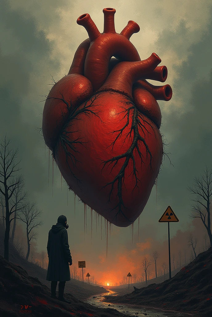 the tell-tale heart, surreal, expressionist, oil paint, fine strokes, detailed, 60s aesthetic, horror movie poster