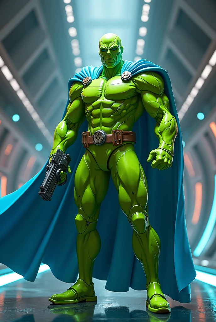 An epic masterpiece of the Green Lantern Corps, rendered in ultra-detailed CG and best quality imagery. Featuring the iconic emerald light, beautiful luminosity, and dynamic pose of the Green Lantern, set against a dark and intense background. The scene captures the heroic essence of the Green Lantern, as he stands resolute against the dangers of the universe. --auto
