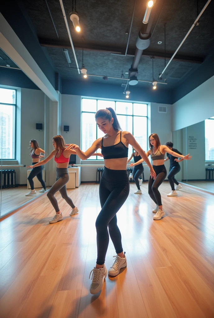 Do sport dance in the zumba academy