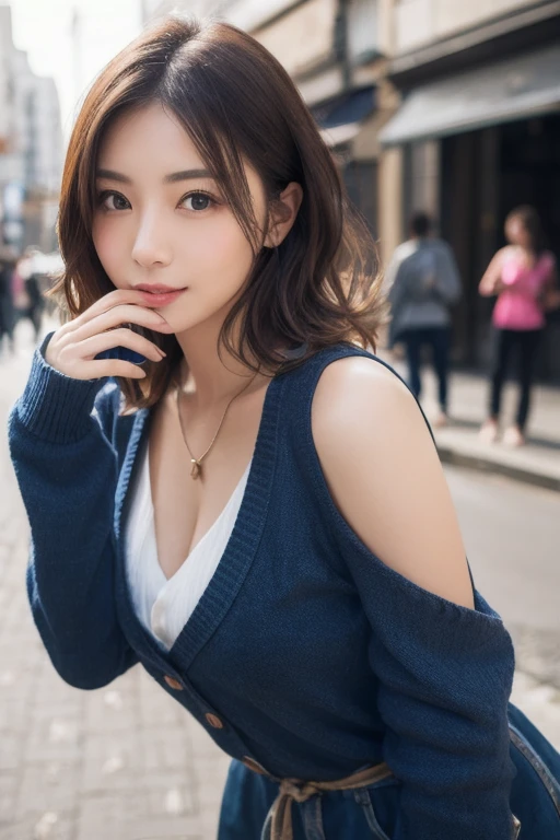(((32K,very high res, high detailing, highly accurate,Masterpiece Girl 1))),Raw photo & realistic atmosphere,beautiful dark blue eyes,Detailed mouth,Glossy lips,Detailed eyebrows,Soft white skin that shines with every detail,,Eyes drawn in detail、Very beautiful eyes with azure eyes,Detailed lips、Very beautiful face,Very well-formed face、Lifelike face,shiny beautiful lips,Beautiful eyebrows,Infinite reality,Best design,（Insanely cute Japan 16-year-old high school girl,,Beautifully shaped breasts,Very cute beautiful girl,Little Girl,Healthy body,Outstanding style：1.5）,Best Natural Makeup,Japanese ido,Korean Idols,Young sensual idol,Moist eyes,Dark Beautiful Deep Eyes,Beautiful butt,beauty legs,,camel's foot,：1.3),超A high resolution、,Natural and realistic face,Back lighting,Pure eyes are too cute,(((photorealisim,Photograph the whole body))),,Reality Live Action,（Fashionable earrings,,a necklace,A bracelet,gyuru,Glossy nail art,Women's Steen Fashion,Bright blue big jacket with beautiful design,sexy underwear,Black slit skirt,Blue Pumps,Black pantyhose,Hair Stopper,Show me your beautiful thighs,Calm and fashionable girl,light brown hair,Wave shortcuts,独奏,little smiling,full body Esbian,Show full-body fashion,sitting cross-legs,Show me the blue pumps,Attractive, Beautiful young sexy girl：1.7）,Night in Shibuya、small tits、tiny chest、gradation hair