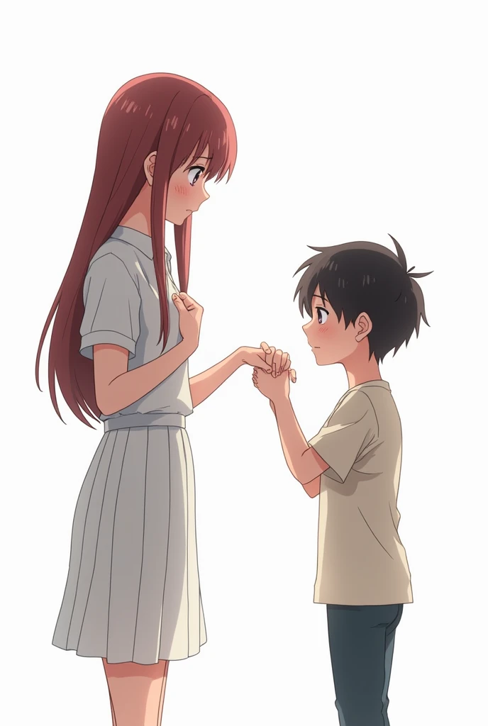check_9, check_8_up, check_7_up, source_anime, 1 boy, 1 girl, Mature girl, pubic hair, Mother and son, Child, sex, kiss, sex на диване, boy inserts ????? penis into girl&#39;s crotch.