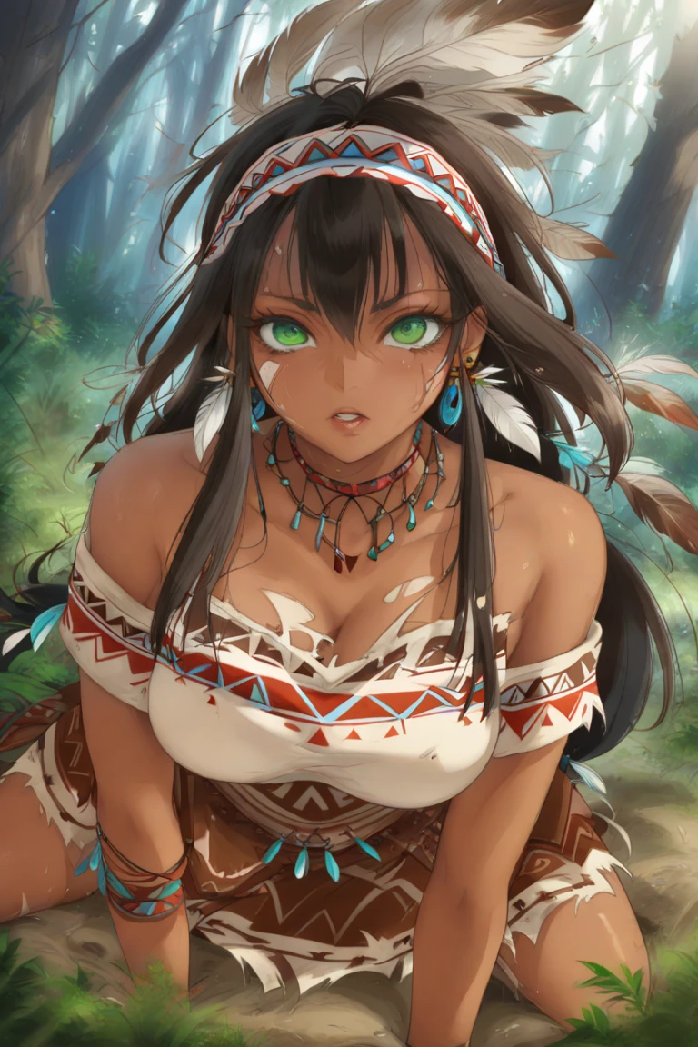 rape、gang rape、rape、Dick、It takes semen、sperm、slave、Dynamic Angle、In the jungle、grassland、Amazoness、Girl、Girl、Pussy、Indian、Both eyes open、National costume、Ethnic Makeup、Brown skin、Small breasts、Nipples、Spectators、Black、Sex with an old man