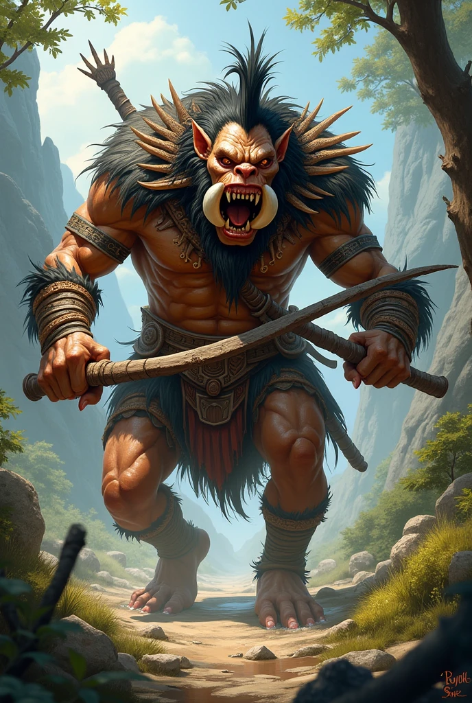 ugly Troll known for their savage strength and relentless
