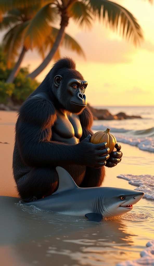 photo of 3heads, gorilla, very fat, overweight, heavy, older male, old, three headed, one body, thick neck, hairy chest, beach background, lying on towel, sunset, sunglasses, gray mustache, short gray hair, sweaty, frowning, snoring, grimacing, uncomfortable expression, shirtless, thong, identical triplets, masterpiece, stylized, pixar, ralph bakshi, detailed, fat, masculine, neck, hands over head, big nipples, conjoined triplets