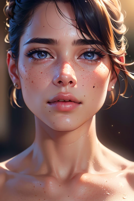 a woman with natural skin imperfections, freckles, moles, pores, pimples, flawless skin, body hair,beautiful detailed eyes, beautiful detailed lips, extremely detailed face, long eyelashes, reactionary,portrait, realistic, photorealistic, photo-realistic:1.37, (best quality,4k,8k,highres,masterpiece:1.2),ultra-detailed,(realistic,photorealistic,photo-realistic:1.37),warm lighting, soft focus, natural skin tones, natural skin texture,alluring,sensual,erotic, titillating,malleable 