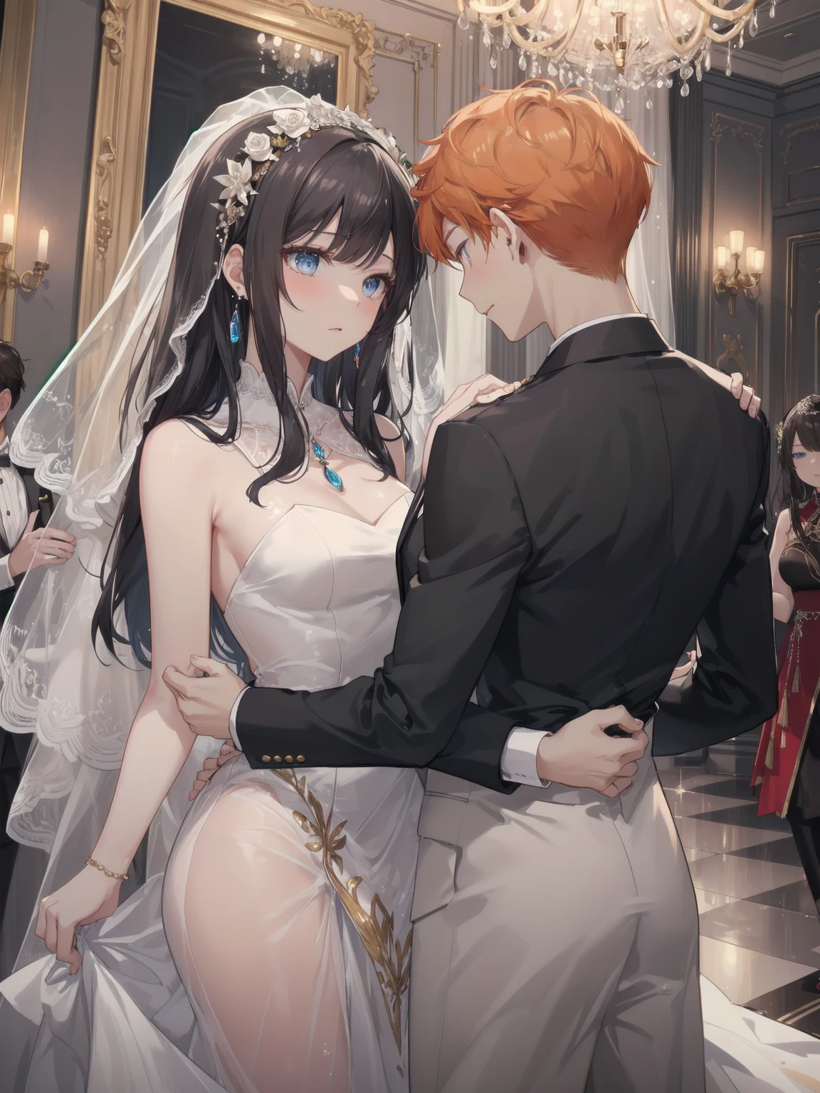 score_9, score_8_up, score_7_up, score_6_up, source_anime, masterpiece, newest,
Highly detailed, couple BREAK 1 girl, revealing clothes, (extremely fat:1.4), (gigantic fat rolls:1.1), thin face, thin neck BREAK (long haired sexy young man:1.4)