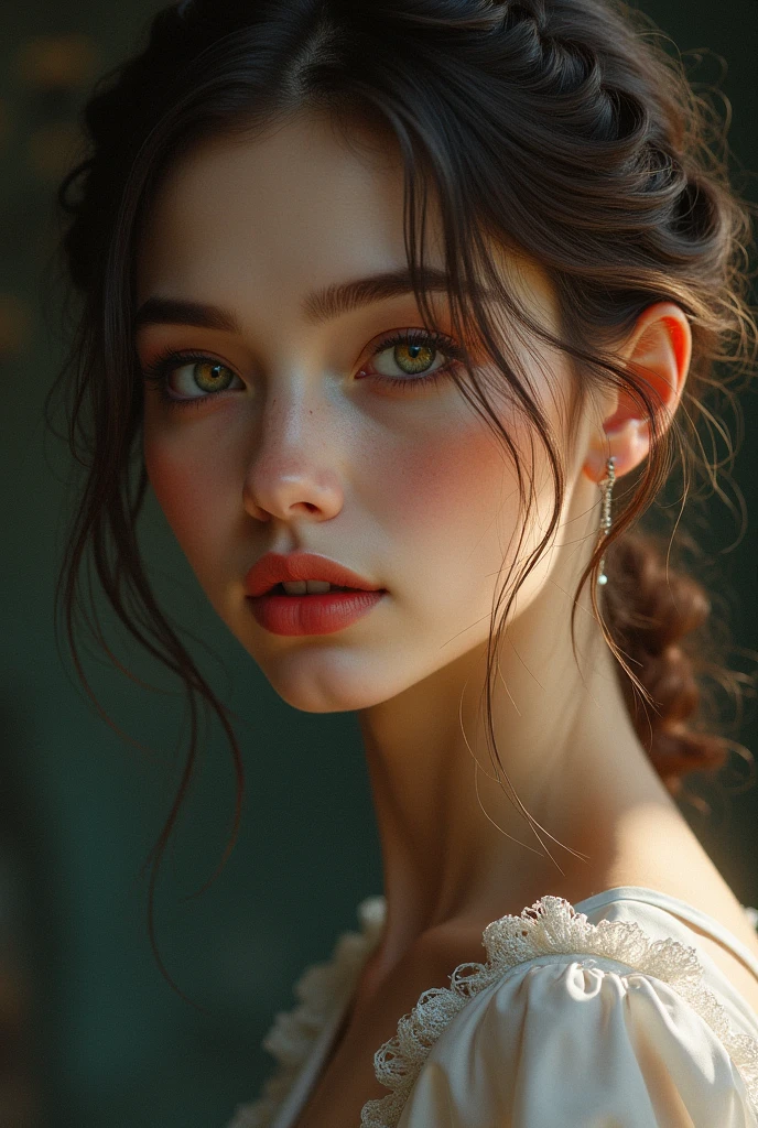 (best quality, hyperdetailed photography:1.2), beautiful lady, freckles, dark makeup, soft light, head and breast portrait, cover, (detailed beautiful face, detail skin texture, ultra-detailed body:1.1) sexy vampire girl, snoopy breast, perfect breast, large snoopy breast,