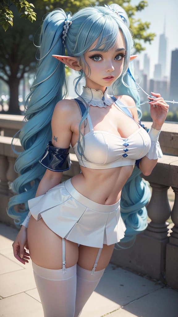 a close up of a woman in a blue and white outfit, anime girl cosplay, anime cosplay, , cosplay, seductive anime girl, chun li at the gym, anime girl in real life, belle delphine, trending at cgstation, smooth white tight clothes suit, anime waifu, anime goddess, anime inspired, the anime girl is crouching