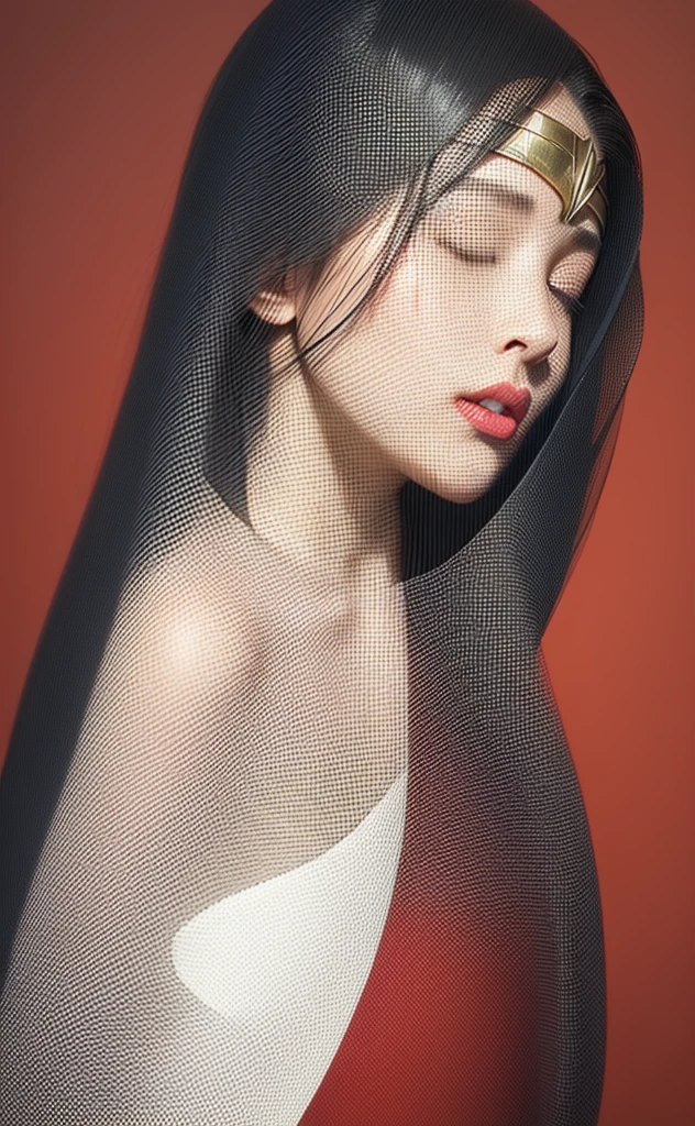 Instagram selfie-style realistic photos、She is illuminated by the sunset light coming in through the window。Young Japan woman with Leonardo da Vinci sketch in the background、Beautiful black hair、Top Quality, Realstic, photorealestic, Top Quality, 巨作, extremelydelicateandbeautiful, very detailled, Fine detail, Super Detail, highly resolution, very detailled, Realstic, ultra high def, Top Quality, ultra high def, High-quality textures