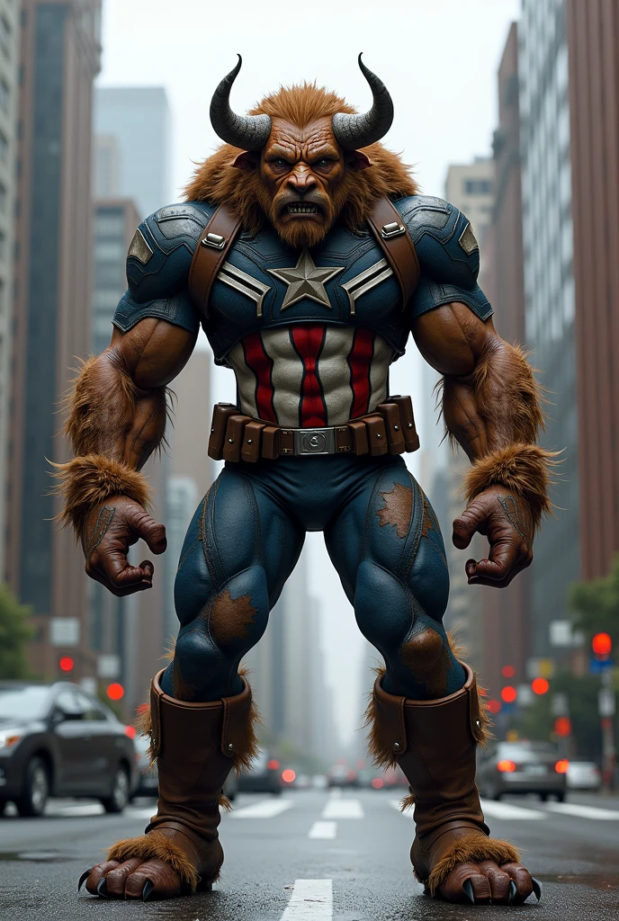 Real Captain America mix horse  monster dangerous 