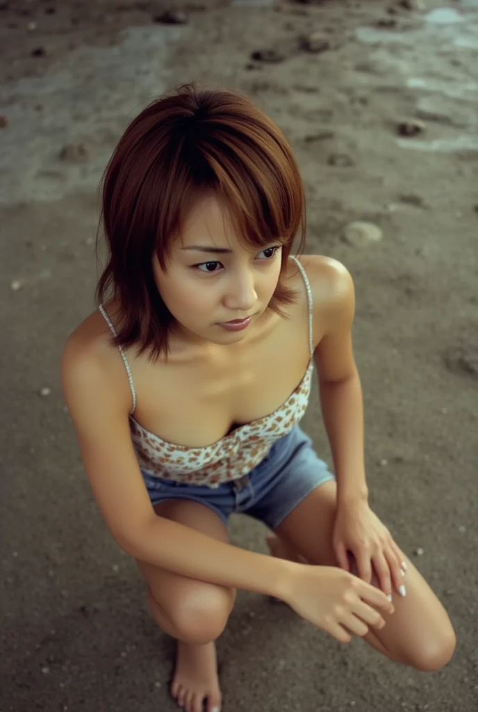 ((Completely naked:5.0)), Pictures of Cute Japanese Women ,  little woman , 20 years oldの,  beautiful and perfect face, brown,  beautiful face, thin: 1.2, (photo Realistic:1.4), (hyper Realistic:1.4), (Realistic:1.3),( smoother lighting  :1.05), (Improving the quality of cinema lighting:0.9), 32K, 1 girl,20 years old, Realistic lighting, Backlight,  light hits your face,  ray tracing, ( bright light:1.2), (Improved quality:1.4),(Highest quality Realistic textured skin:1.4), fine grain,  detailed face ,(tired, Sleepy and happy), (smile:0), ( Highlight Your Body Line :1.1), (  enhances the beauty of skin texture :1.1)