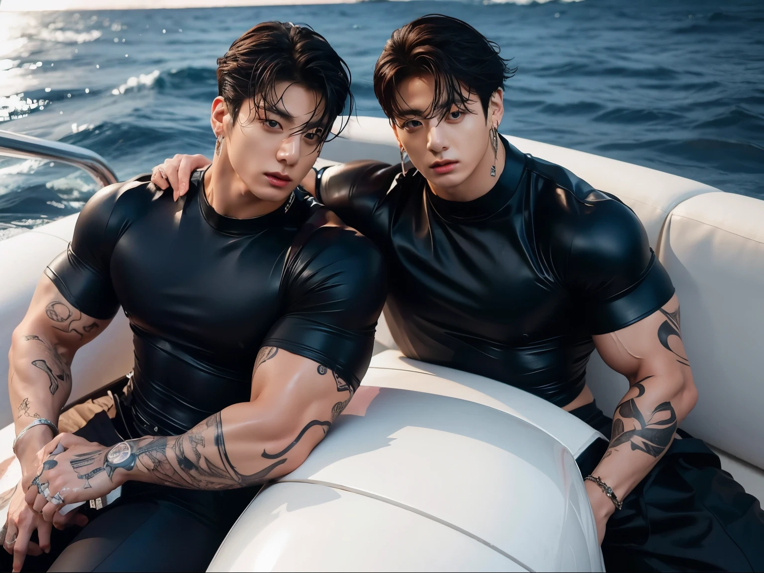 Jungkook BTS,  muscular and distinct, Twins