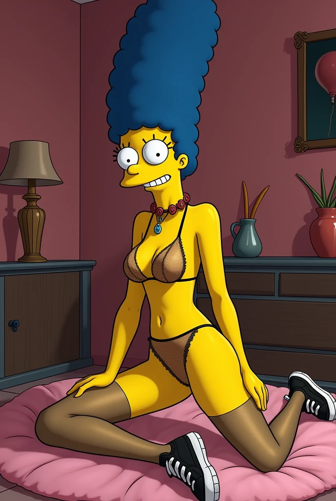 A picture of a sexy Lisa Simpson in stockings 