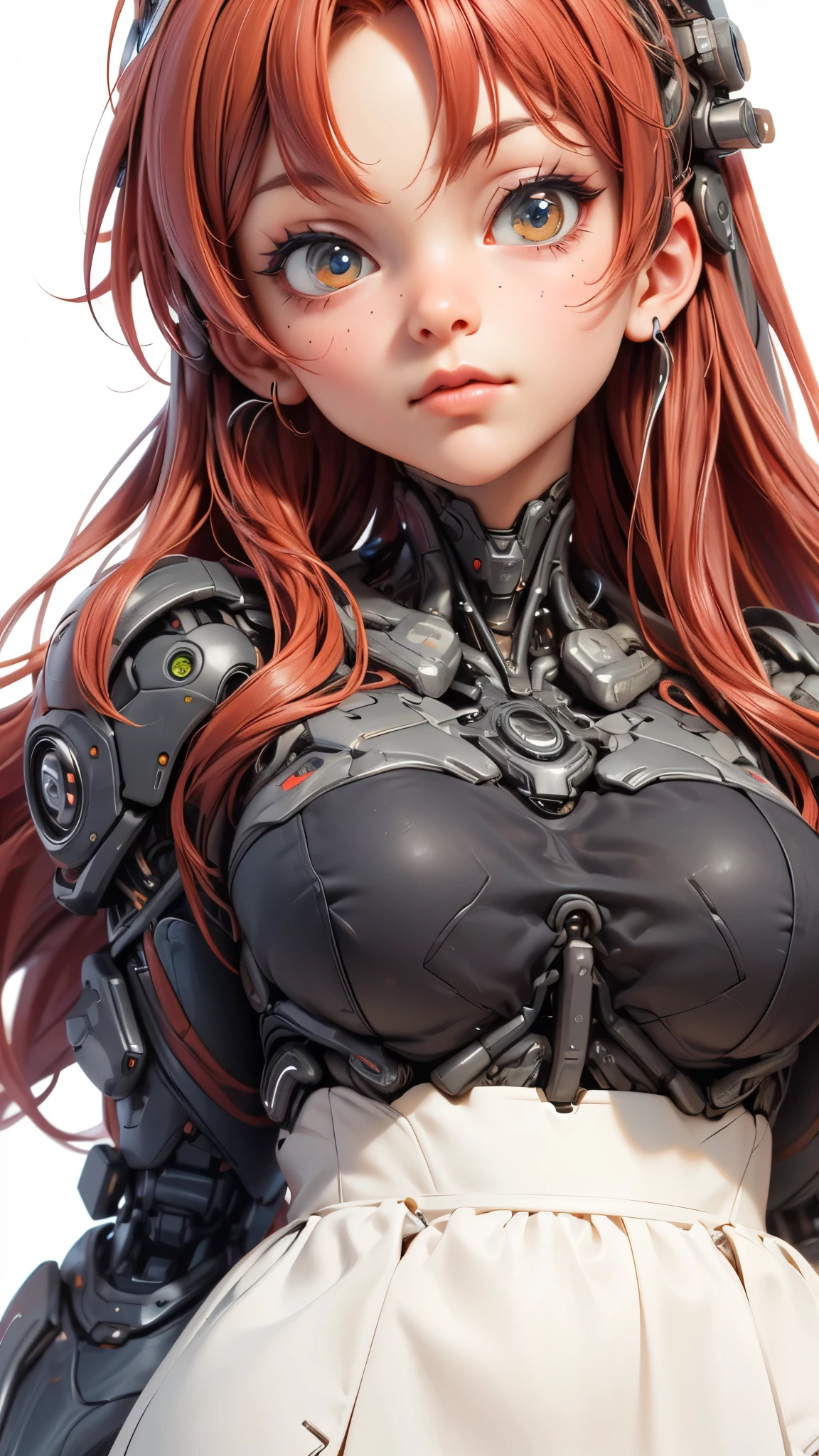 (Best Quality, 8k, 32k, Masterpiece, UHD:1.3), (Photo of Attractive Japanese Woman), 1 Girl, ((moderate Boobs)), Abs, Perfect Body, Ultra Detailed Face, Detailed Lips, Fine Eyes, double eyelids,, (seductive), ((aroused:1.5)), ((areola slip)), ((in heat)), ((milf)) sexy girl, medium breasts, beautiful girl, jaw-dropping beauty, girl in mecha cyber armor, red long hair, ferra white mecha, female mecha, mechanised valkyrie girl, beautiful girl, cyborg, armor girl, clothed in sci-fi military armor, scifi woman, in white futuristic armor, gorgeous female paladin, mechanised soldier girl, ((focus on breast and face)), glasses