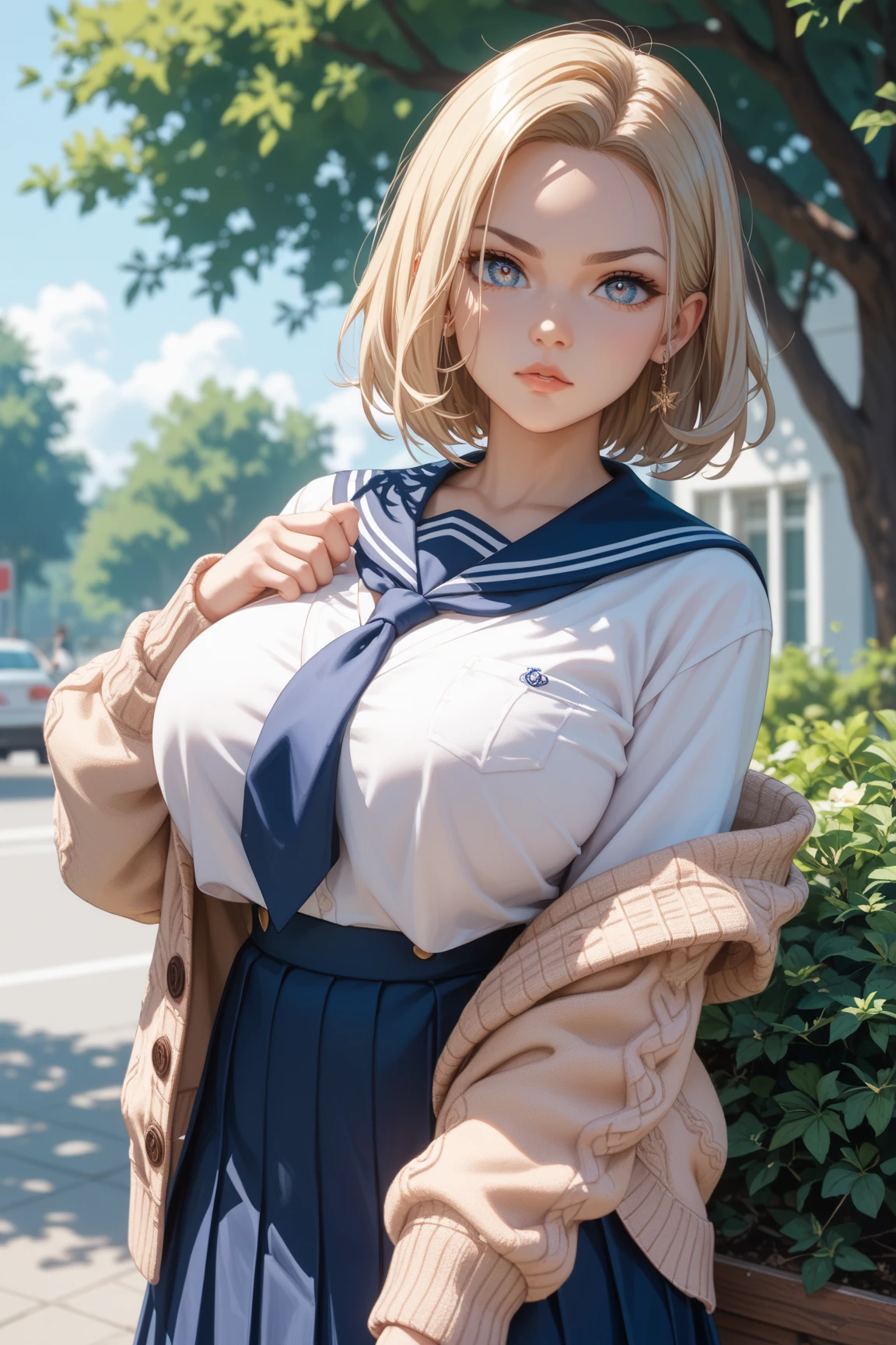 (masterpiece,Highest quality,Ultra-high resolution),One woman,1 Girl, (((A very beautiful 12 year old girl))), pretty girl、View Photographer、Front view, ((short hair)), Very cute face, Glossy Lips, Double eyelids on both eyes,Frowning,anger, Natural Makeup, Long eyelashes, Shiny and smooth hair、Center image, Perfect limbs, Perfect Anatomy,(((school uniform)))、(((School Area))),(((Wet,See through))),good,panties