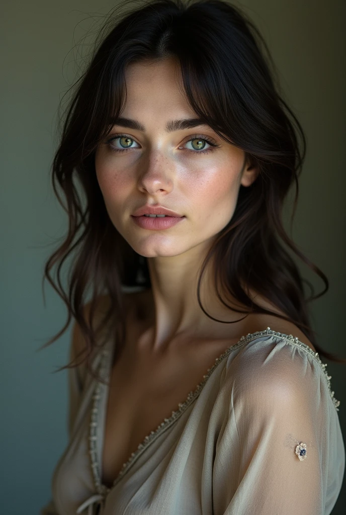 (raw, analogous term, Nikon Z 14mm Ultra Wide Angle Lens, Photography glamorosa premiada, ((Best Quality)), ((masterpiece)), ((realist)), skin pores, subsurface dispersion, Rays of radiant light, High resolution, detailed facial features, High detail, sharp focus, seeds, Aesthetic, extremely detailed, (extremely detailed eyes, extremely detailed iris), extremely detailed hair, extremely detailed skin, extremely detailed clothes, Octane rendering, photorealist, realist, post processing, maximum detail, realist shadows, roughness, Natural skin texture, real life, ultra-realist, photorealism, Photography, 8k UHD, Photography, HdR, Intricate, elegant, Very detailed, sharp focus, Awesome, beautiful, gorgeous), (masterpiece:1.2, Best Quality1:1, ultra detailed:1.2, best shadow, 8k:1.1), (massive city:1.3, ceiling:1.1, city structures below, railing), (contrasting background, bright background), (beautiful detailed face), high contrast, (perfect lighting:1.2, beautiful color, rare color), ((cinematic light)), showy, hyper detail, dramatic light, Intricate details, (1 girl, Alone, Brown hair, smiling face, short hair, wavy fur:1.1, blue eyes, dynamic angle, White T-shirt, Cowboys, cowboy shot, arms down), depth of field