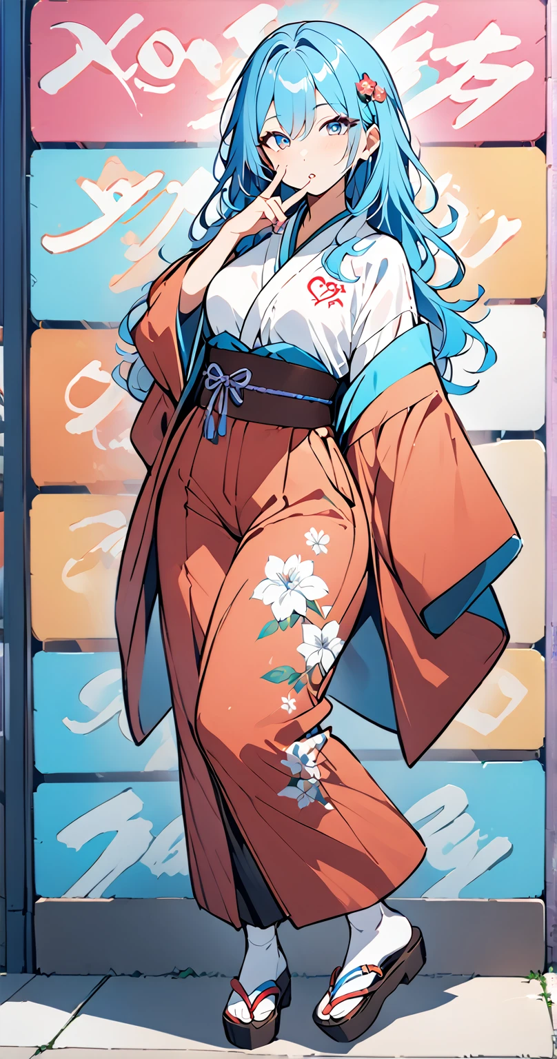 ne caricature d&#39;une femme avec des cheveux rouges et un kimono japonais ,Kim Possible, illustration dessinée, dans le style dessin animé, personnage d’animation, Personnage de dessin animé,  bande dessinée, Mary Jane, taille, inspiré par Daphne McClure, dessin animé, Photo de Slim Girl, Le personnage est dans sa pose de combat, she is well covered only her face can be seen