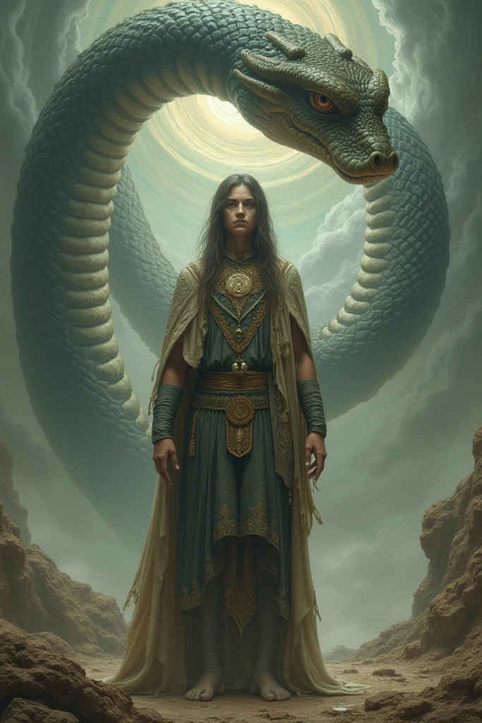 Cosmic god with the appearance of a snake