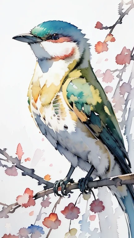 (masterpiece:1.2, Highest quality),(Very detailed),(((watercolor))),8K,wallpaper,Bee-eater