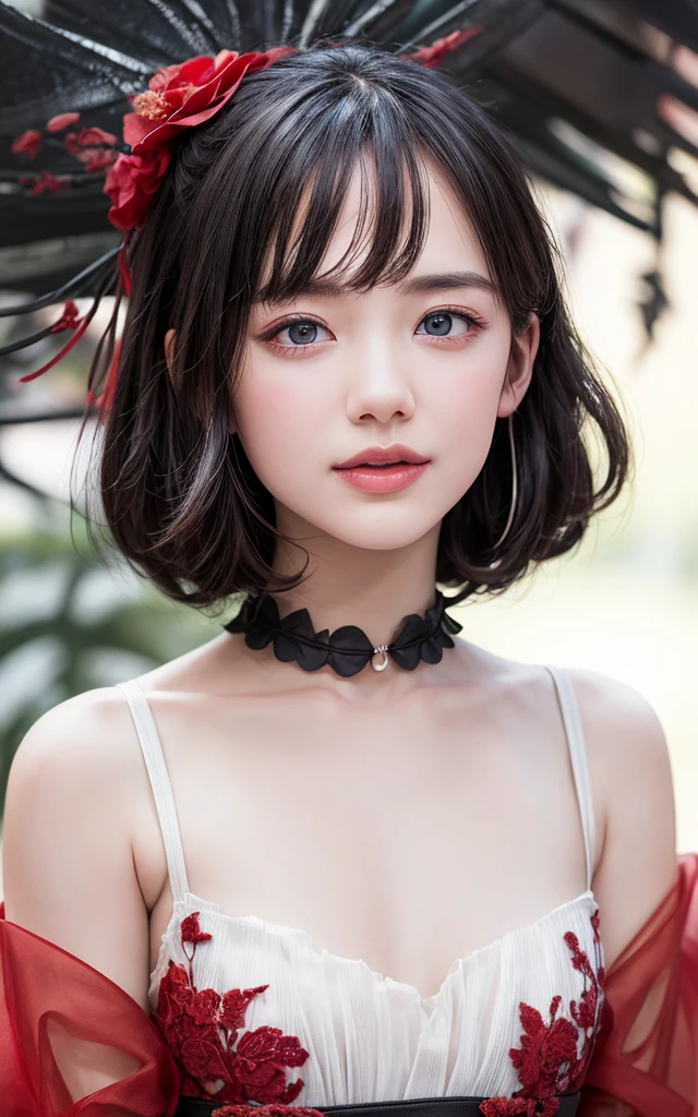 8K, Ultra-high resolution, Highest quality, masterpiece, 三分割法によるphotograph,Surreal, photograph, 1 girl, (16 years old:1.3), pretty girl, Cute face, Beautiful eyes in every detail, 細かくdetailedに,masterpiece,, One Girl:1.2, Japan Female Announcer,whole body,Young Wife,((Bondage and Gothic Lolita)),Pencil Skirt、Black Stockings,Black high heels、Full of cleanliness,A carefree smile,Healing the heart,short hair,Looking at the audience、beauty,Long neck、Laugh a little、Please close your mouth and laugh、(((Ideal body type))),A-cup small breasts :2,、Portraiture:2、Perfect Anatomy、鮮明なdetailed、detailed、Surreal、Light and shadow,Strong light