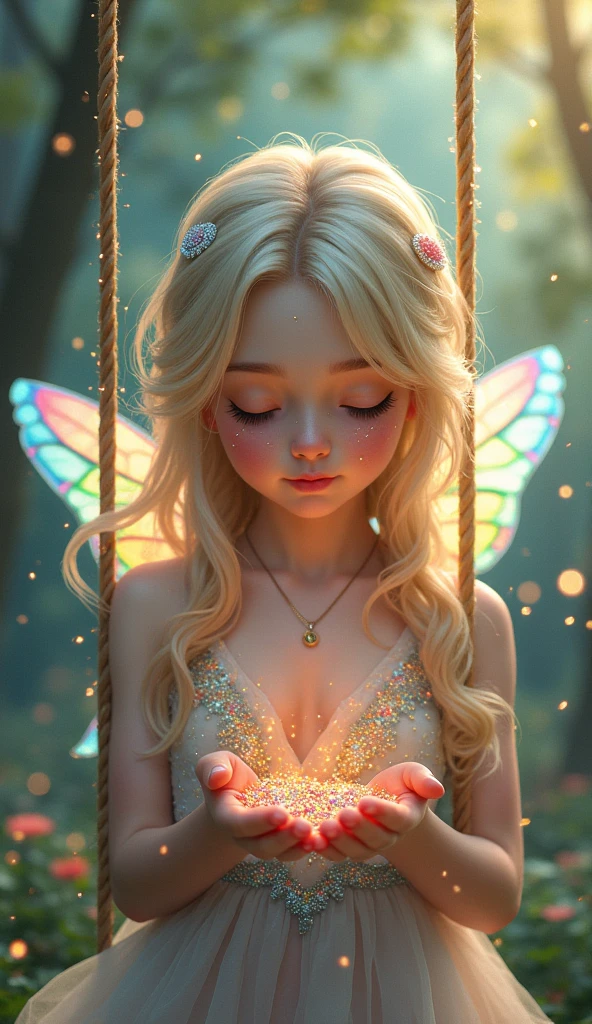 In the middle of a charming garden，Glowing fairies and shining fireflies dance to the gentle sound of the moon.
