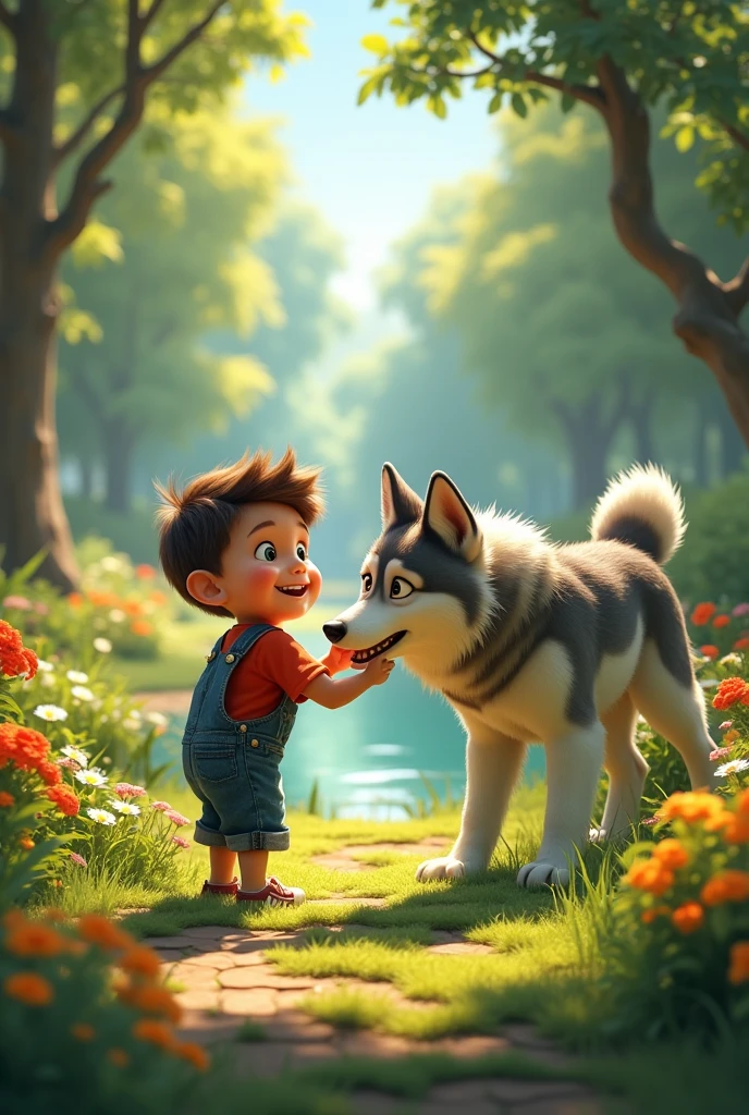 Cartoon boy with dog on a leash, Cartoon style illustration, childrenbook illustration, childrenbook illustration, childrens book illustration, childrens book illustration, childrens book illustration, Cartoon Illustration, childrens book illustration, in cartoon style, pet animal, illustration for children, dibujos animados infantiles, concept art of single boy, children illustration, children illustration, cartoon still, Cartoon art