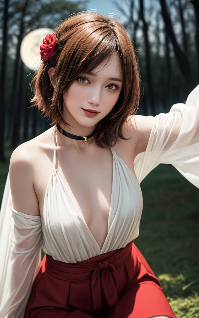 Mastepiece, Best Quality, (Highest quality、8k、masterpiece:1.3)、Ultra-high resolution、Physically Based Rendering、(Photorealistic：1.37)、Beautiful woman with perfect body:1.4、Slim abdomen:1.2、Highly detailed face and skin texture、 Red Cheeks、White skin、Narrow waist,Thin legs、Highest quality,Very beautiful woman, (cute:1.2),Perfect Glowing Skin、((Flower Field))、(((Full nudity)))、(((Upper body nude)))、(((Lower body nude)))、((Small Breasts))、smile、(((Wearing a cloak)))、((Hair blowing in the wind))