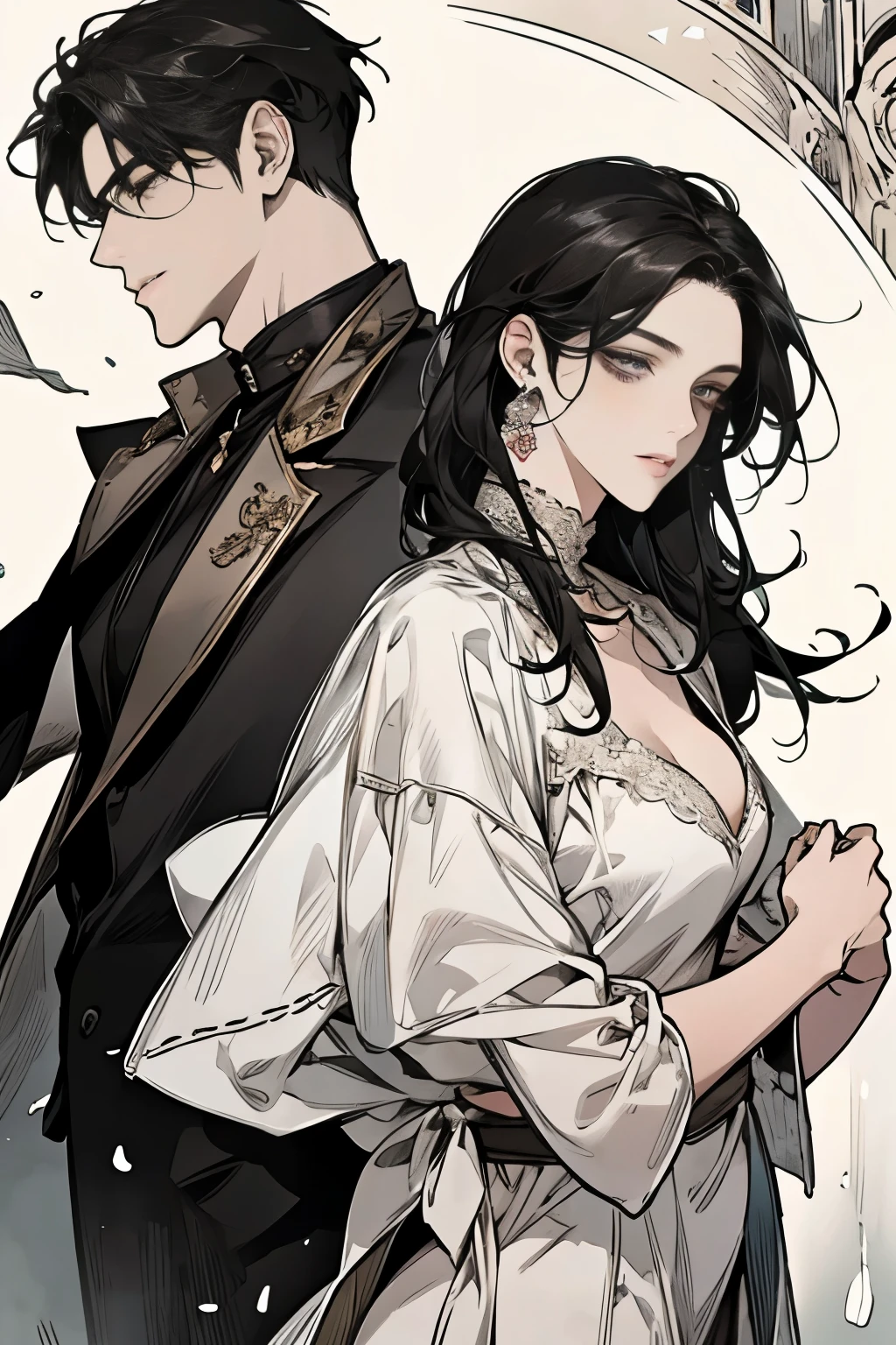 Beautiful and gentle ladies and handsome and cool men,Sweet atmosphere,Perfect face,bust,Back to Back,black hair black eyes,Perfect hands perfect face