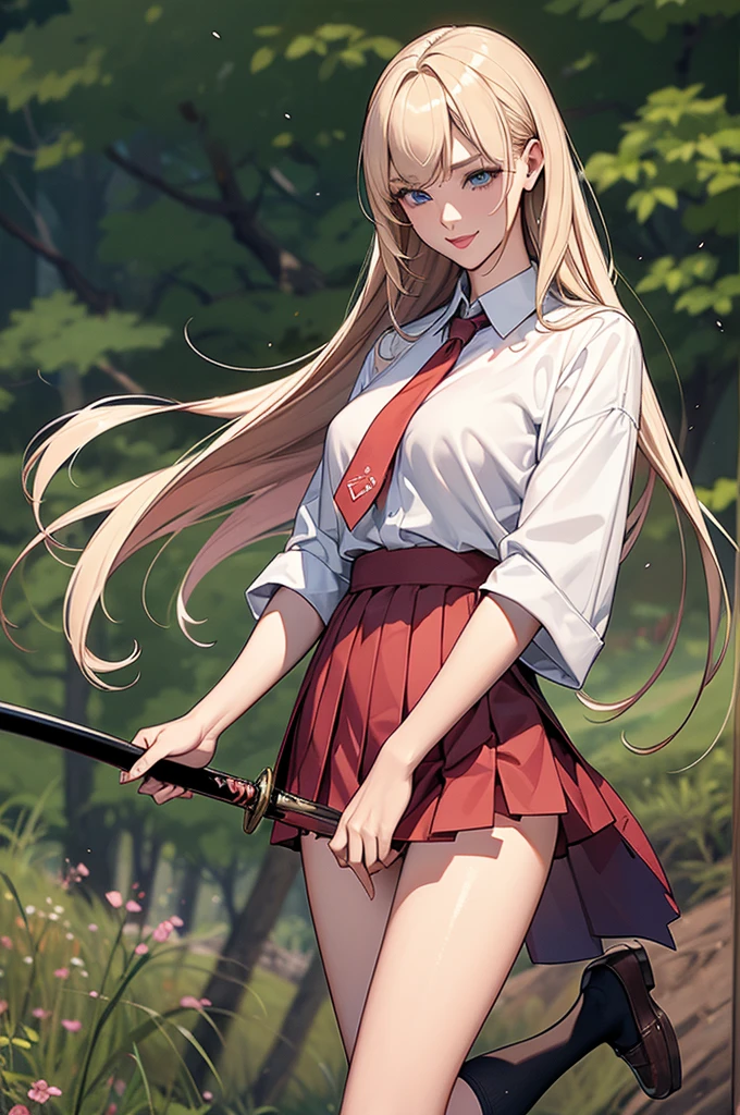 (masterpiece, highest quality, ultra high res, ultra detailed:1.3), 1 cute girl, ideal ratio body proportions, open crotch, serious look, cameltoe, mini skirt, squatting, outstretched legs, knees up, read the grass on the green, clothes covered nipples, (showing off panties:1.3), white shiny panties, holding a putter, front view, golf shoes, high socks, (one eye opened, holding a putter in front of her face:1.2), looking at the ground, 