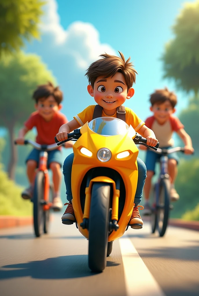 Kids electric bike unboxing wih review 3d animation  in you tube thumb mail