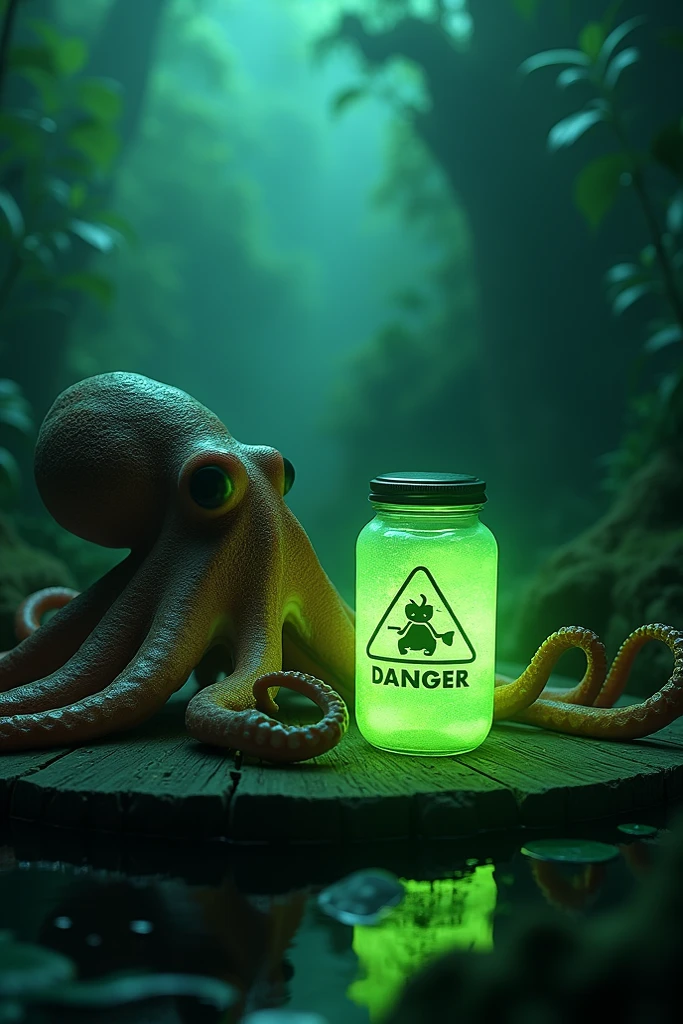 Slime tentacle entering mouth of girl trapped in slime