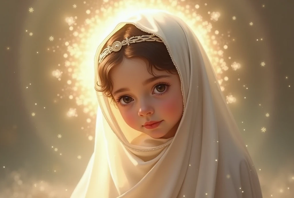 Virgin Mary in her childhood stage