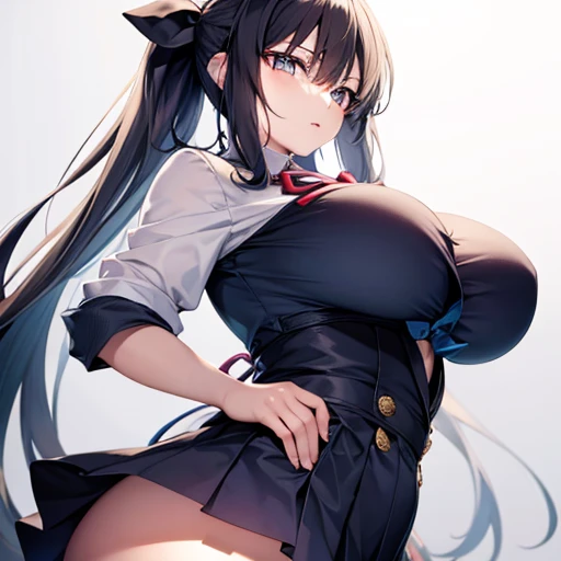 big breasts　big ass　school uniform　big penis