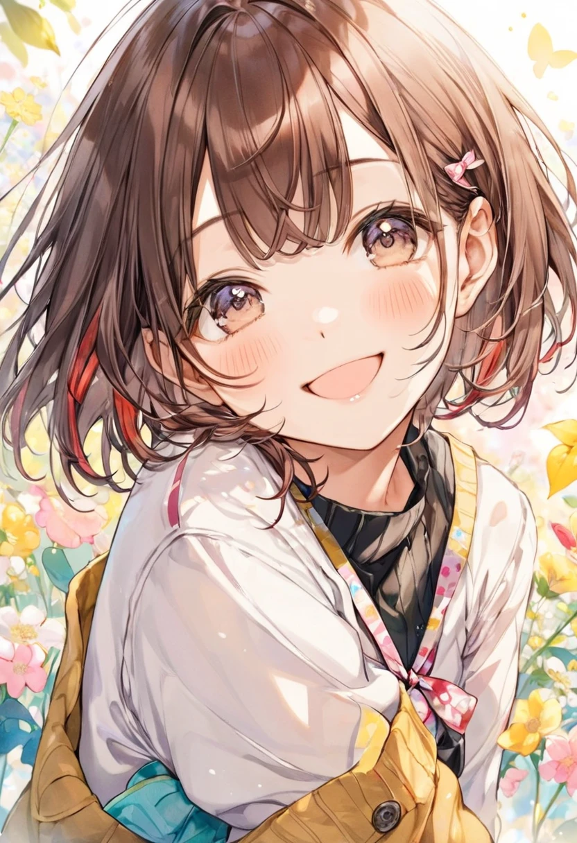 ,,(petite), 1girl, looking at viewer, , hazuki katou,,,, ,park,,blush,(spoken heart),,flat chest,(evil smile,grin),summer dress,nipple,perfect lighting,perfect shadow,thighhighs,long sleeve