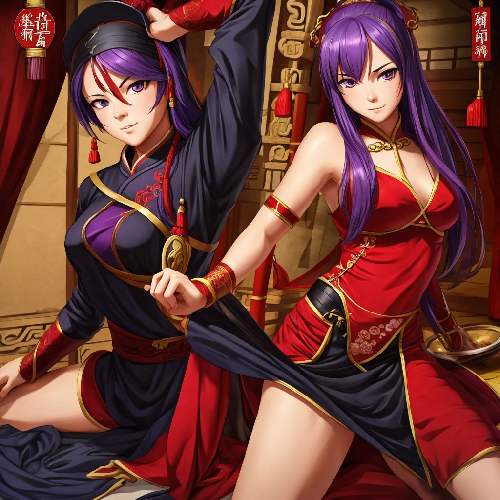 Draw 7 anime fgo servants, Thailand theme, 7 Songkran styles.