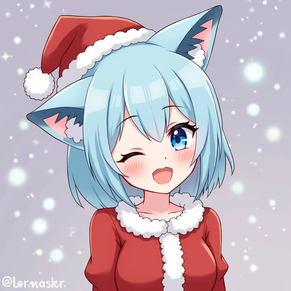 There is a cartoon picture,The cat wears blue and red clothes, POV furry art, furry furaffinity, chilly, Furry art!!!, furry fursona, Blue fur, Very, very beautiful furry art