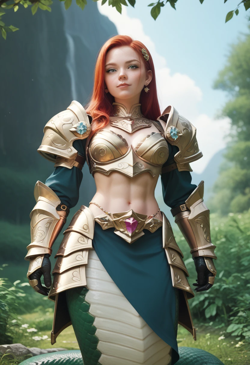 (best quality,4k,8k,highres,masterpiece:1.2),ultra-detailed, Amazonian Readhead, Viking Princess, laurenphillips, red hair, white seethru tanktop, brown pants, triumphant pose, -Muscular Female-, HDR, 8k, absurdres, cinestill 800, sharp focus, add_detail:2, (solo, woman)