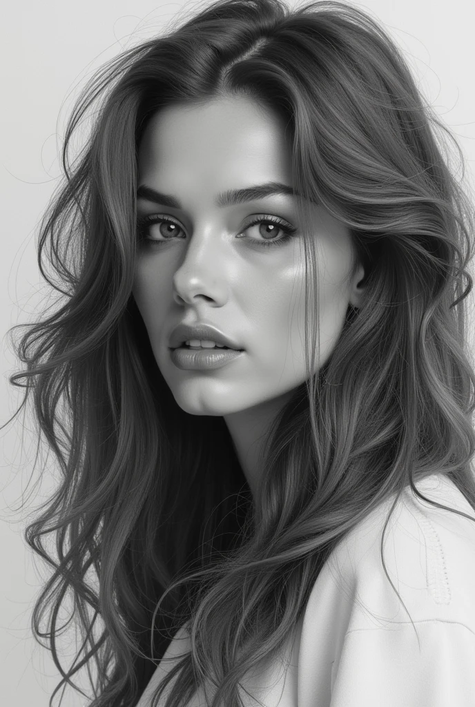 a close up of a drawing of a woman with long hair, detailed matte fantasy portrait, detailed Beautiful portrait , fantasy portrait art, winning pencil drawing , fantasy portrait, Portrait of Tom Bagshaw, very Beautiful portrait , fantasy art portrait, highly detailed portrait , detailed beauty portrait , extremely detailed portrait , beautiful portrait, Beautiful portrait , impressive drawing , Photorealistic drawing
